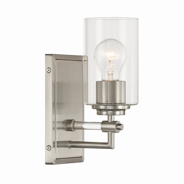 Minka-Lavery - 2641-84 - One Light Bath Sconce - Binsly - Brushed Nickel