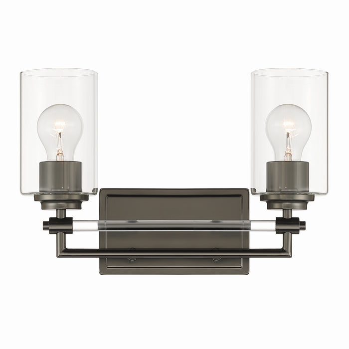 Minka-Lavery - 2642-749 - Two Light Vanity - Binsly - Rustic Gun Metal