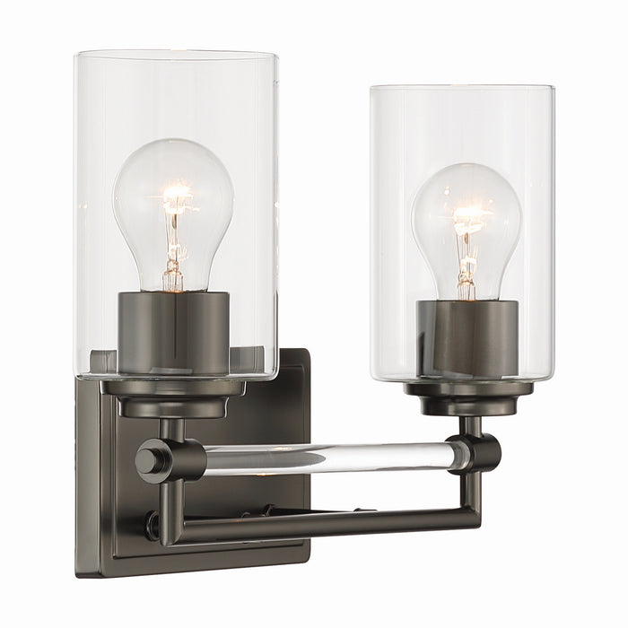 Minka-Lavery - 2642-749 - Two Light Vanity - Binsly - Rustic Gun Metal