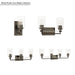 Minka-Lavery - 2642-749 - Two Light Vanity - Binsly - Rustic Gun Metal