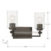 Minka-Lavery - 2642-749 - Two Light Vanity - Binsly - Rustic Gun Metal