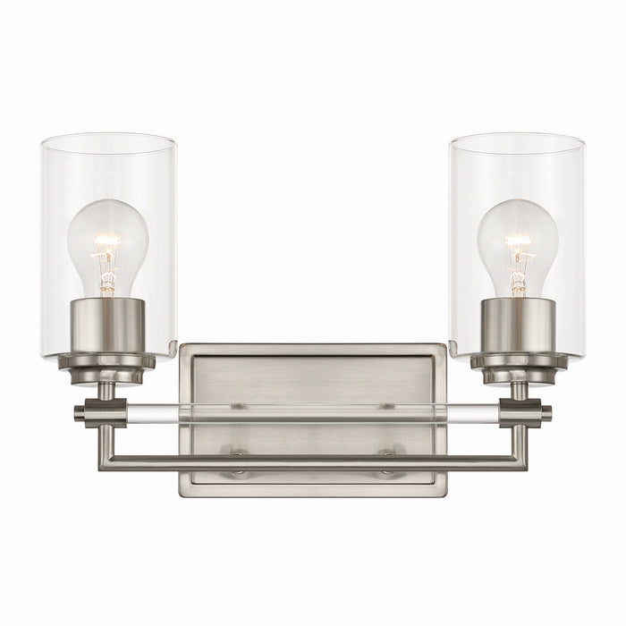 Minka-Lavery - 2642-84 - Two Light Vanity - Binsly - Brushed Nickel