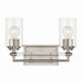 Minka-Lavery - 2642-84 - Two Light Vanity - Binsly - Brushed Nickel