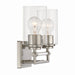 Minka-Lavery - 2642-84 - Two Light Vanity - Binsly - Brushed Nickel