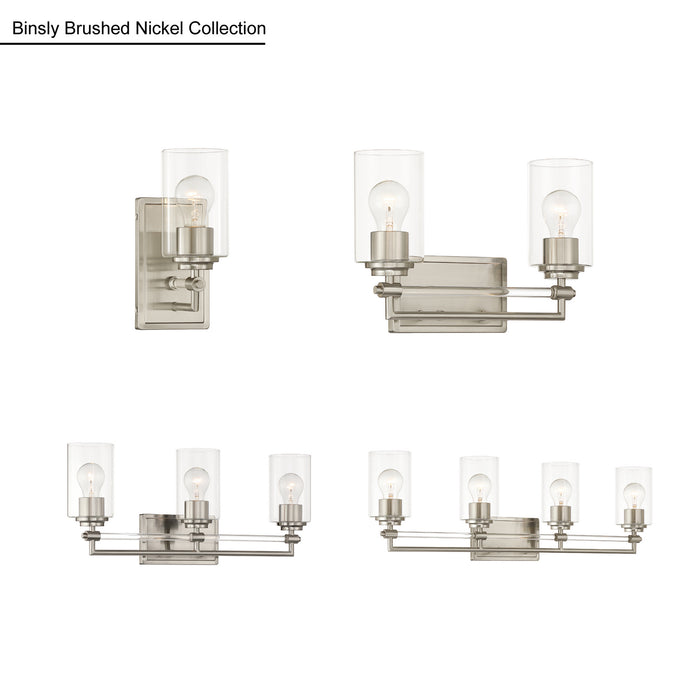 Minka-Lavery - 2642-84 - Two Light Vanity - Binsly - Brushed Nickel