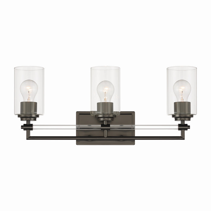 Minka-Lavery - 2643-749 - Three Light Vanity - Binsly - Rustic Gun Metal