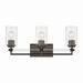 Minka-Lavery - 2643-749 - Three Light Vanity - Binsly - Rustic Gun Metal