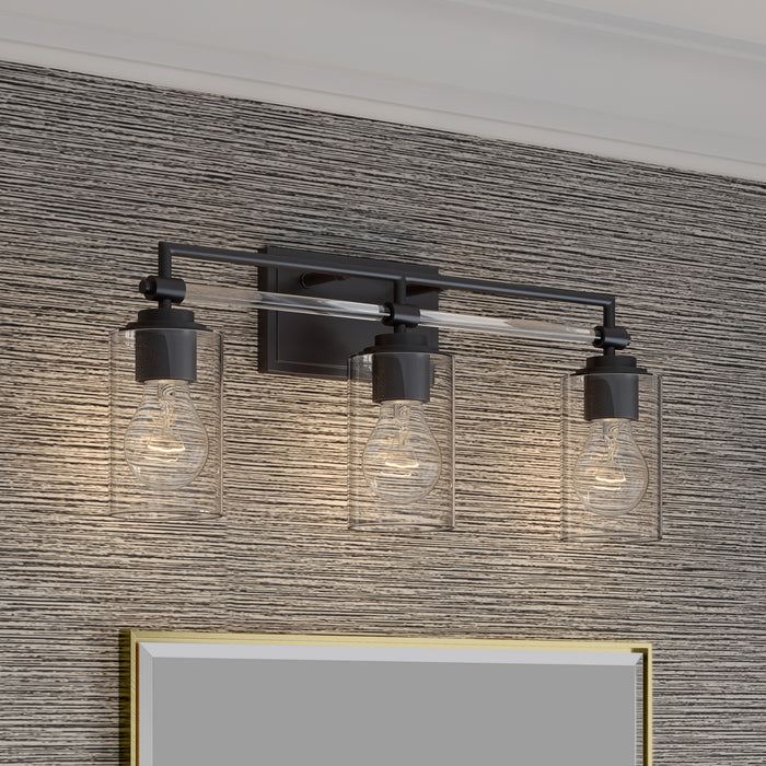 Minka-Lavery - 2643-749 - Three Light Vanity - Binsly - Rustic Gun Metal