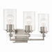 Minka-Lavery - 2643-84 - Three Light Vanity - Binsly - Brushed Nickel