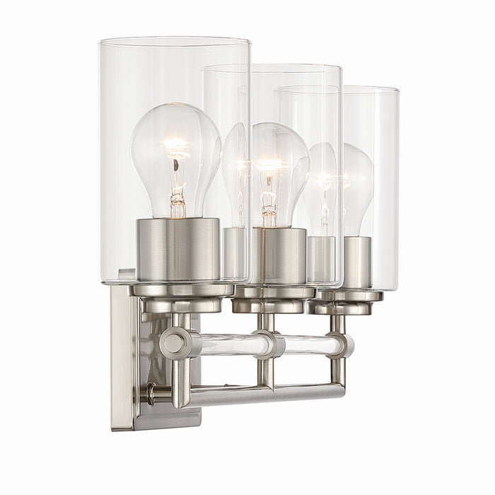 Minka-Lavery - 2643-84 - Three Light Vanity - Binsly - Brushed Nickel