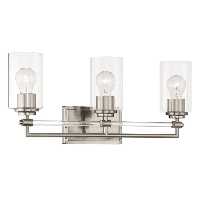 Minka-Lavery - 2643-84 - Three Light Vanity - Binsly - Brushed Nickel