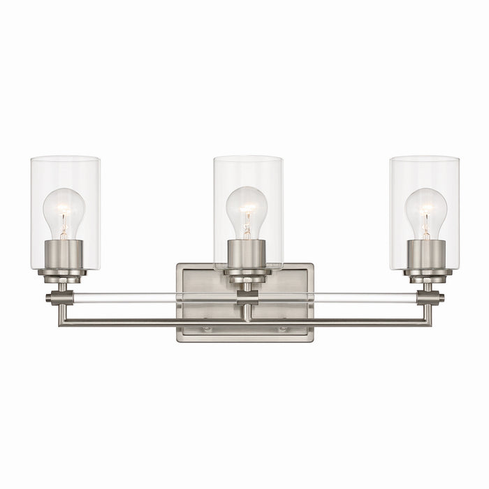 Minka-Lavery - 2643-84 - Three Light Vanity - Binsly - Brushed Nickel