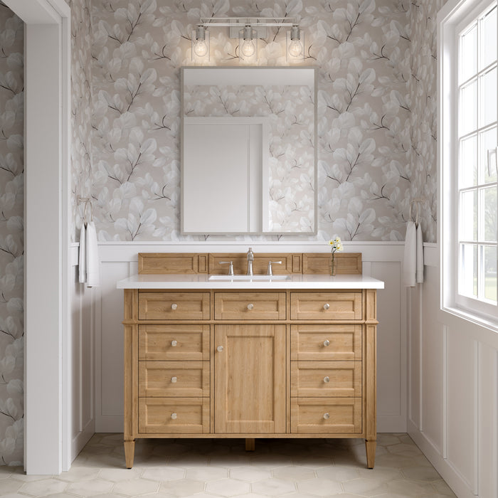 Minka-Lavery - 2643-84 - Three Light Vanity - Binsly - Brushed Nickel