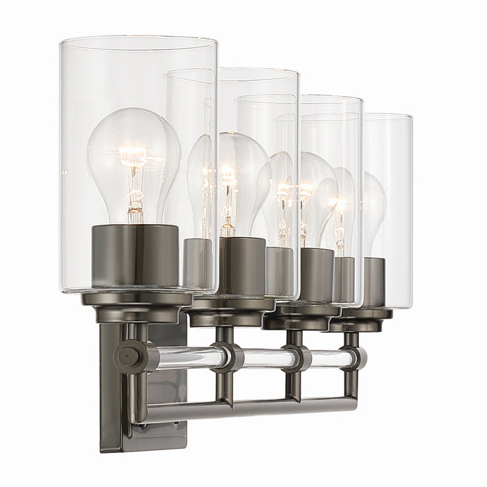 Minka-Lavery - 2644-749 - Four Light Vanity - Binsly - Rustic Gun Metal