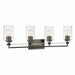 Minka-Lavery - 2644-749 - Four Light Vanity - Binsly - Rustic Gun Metal