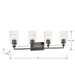 Minka-Lavery - 2644-749 - Four Light Vanity - Binsly - Rustic Gun Metal