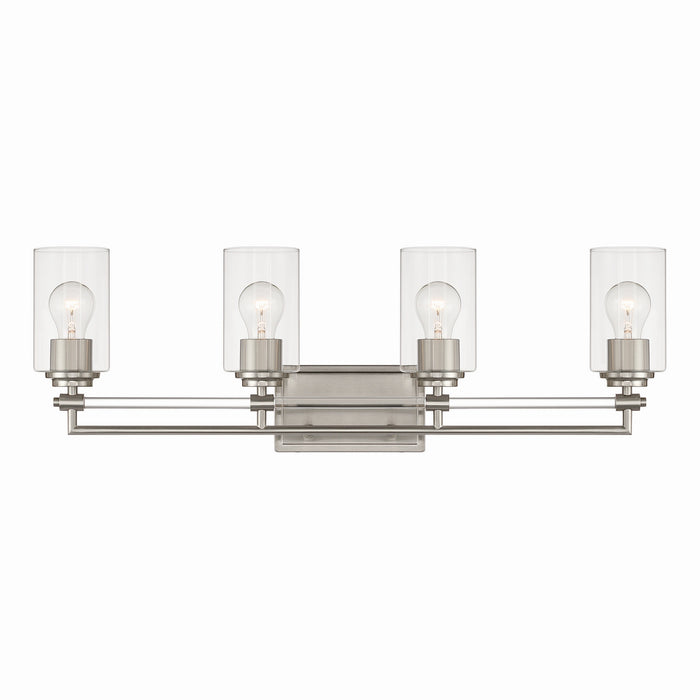Minka-Lavery - 2644-84 - Four Light Vanity - Binsly - Brushed Nickel