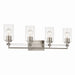 Minka-Lavery - 2644-84 - Four Light Vanity - Binsly - Brushed Nickel