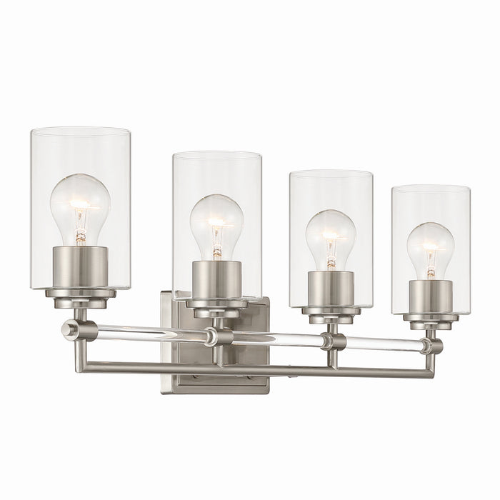 Minka-Lavery - 2644-84 - Four Light Vanity - Binsly - Brushed Nickel