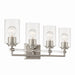 Minka-Lavery - 2644-84 - Four Light Vanity - Binsly - Brushed Nickel