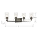 Minka-Lavery - 2644-84 - Four Light Vanity - Binsly - Brushed Nickel