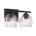 Minka-Lavery - 2722-860 - Two Light Vanity - Glint - Dark Bronze