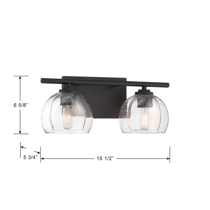 Minka-Lavery - 2722-860 - Two Light Vanity - Glint - Dark Bronze