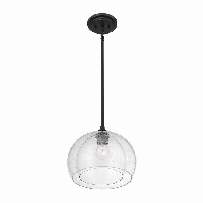 Minka-Lavery - 2725-860 - One Light Convertible Pendant/Semi-Flush Mount - Glint - Dark Bronze