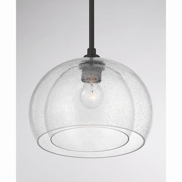 Minka-Lavery - 2725-860 - One Light Convertible Pendant/Semi-Flush Mount - Glint - Dark Bronze