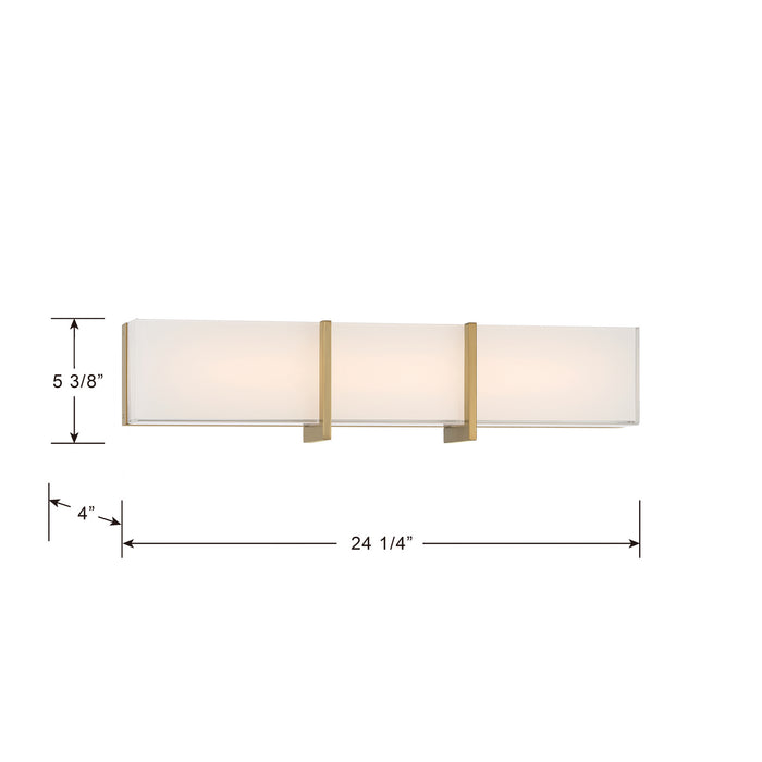 Minka-Lavery - 2922-791-L - LED Bath Bar - High Rise - Brushed Gold