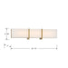 Minka-Lavery - 2922-791-L - LED Bath Bar - High Rise - Brushed Gold