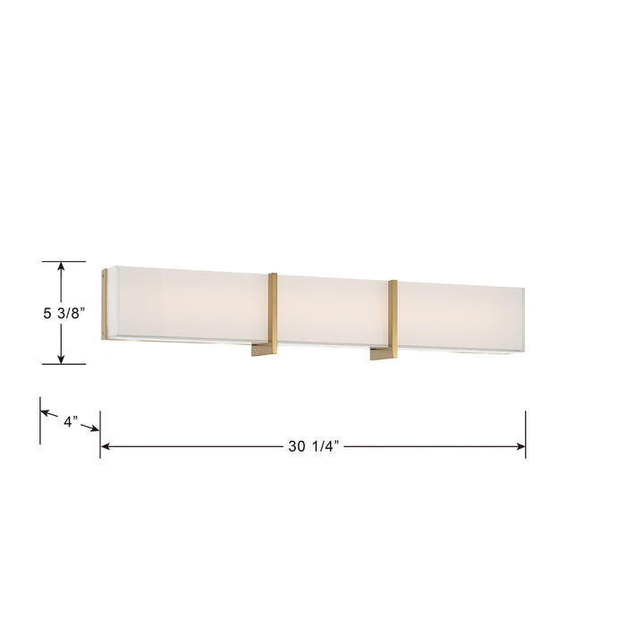 Minka-Lavery - 2923-791-L - LED Bath Bar - High Rise - Brushed Gold