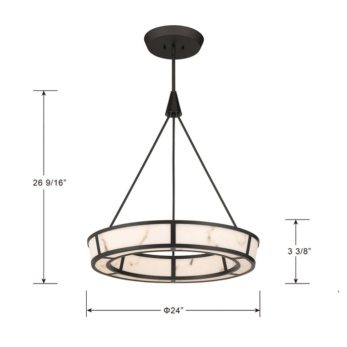 Minka-Lavery - 3475-860-L - LED Pendant - Velaris - Dark Bronze