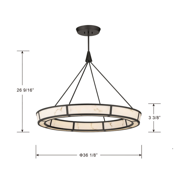 Minka-Lavery - 3476-860-L - LED Pendant - Velaris - Dark Bronze