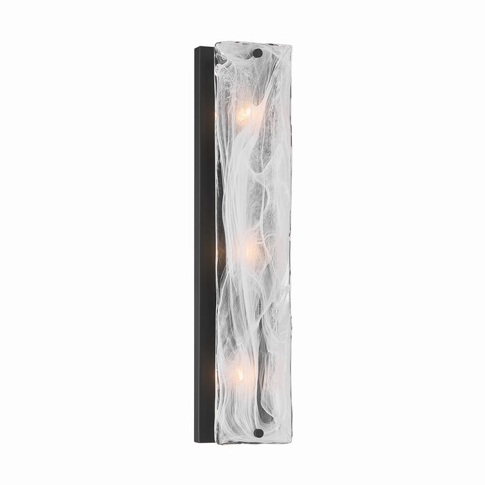 Minka-Lavery - 3633-899 - Three Light Vanity - Veil - Dark Matte Black
