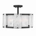 Minka-Lavery - 3635-899 - Four Light Semi-Flush Mount - Veil - Dark Matte Black
