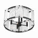Minka-Lavery - 3635-899 - Four Light Semi-Flush Mount - Veil - Dark Matte Black
