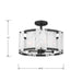 Minka-Lavery - 3635-899 - Four Light Semi-Flush Mount - Veil - Dark Matte Black