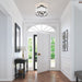 Minka-Lavery - 3635-899 - Four Light Semi-Flush Mount - Veil - Dark Matte Black