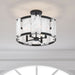 Minka-Lavery - 3635-899 - Four Light Semi-Flush Mount - Veil - Dark Matte Black