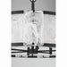 Minka-Lavery - 3636-899 - Six Light Pendant - Veil - Dark Matte Black