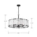 Minka-Lavery - 3636-899 - Six Light Pendant - Veil - Dark Matte Black