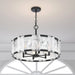 Minka-Lavery - 3636-899 - Six Light Pendant - Veil - Dark Matte Black