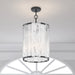 Minka-Lavery - 3637-899 - Six Light Pendant - Veil - Dark Matte Black