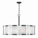 Minka-Lavery - 3638-899 - Ten Light Pendant - Veil - Dark Matte Black