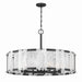 Minka-Lavery - 3638-899 - Ten Light Pendant - Veil - Dark Matte Black