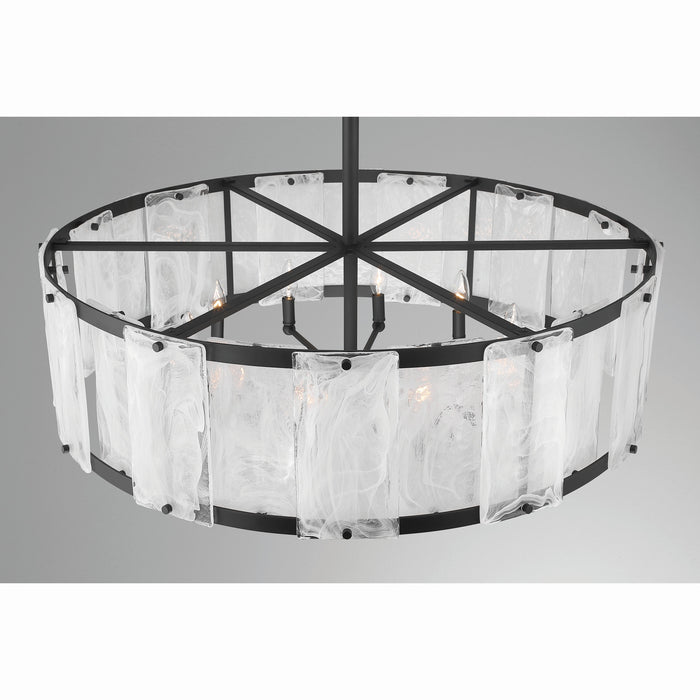 Minka-Lavery - 3638-899 - Ten Light Pendant - Veil - Dark Matte Black