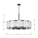 Minka-Lavery - 3638-899 - Ten Light Pendant - Veil - Dark Matte Black