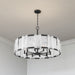 Minka-Lavery - 3638-899 - Ten Light Pendant - Veil - Dark Matte Black