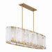 Minka-Lavery - 3639-732 - Six Light Linear Chandelier - Veil - Legacy Brass
